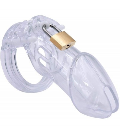 Chastity Devices Male Chastity Cage with 5 Rings - CC192ZADK7I $22.40