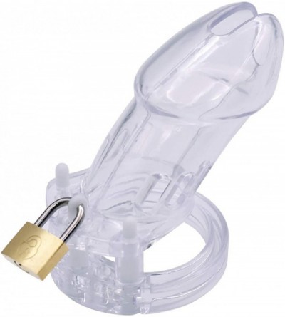 Chastity Devices Male Chastity Cage with 5 Rings - CC192ZADK7I $8.73