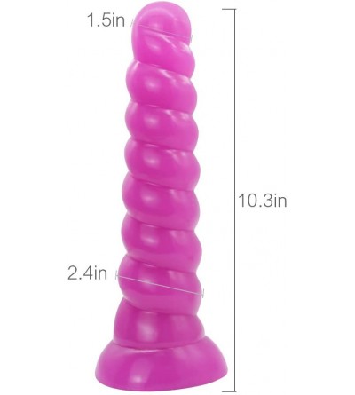 Anal Sex Toys Anal Beads- Screw Design Anal Butt Plug- Super Long Thick G-spot Dildo with Hands Free Suction Cup for Man Woma...