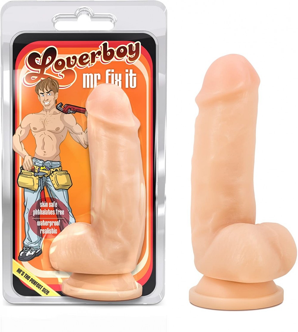 Dildos Thick 7 Inch Realistic Suction Cup Dildo - CR11GTCGGZD $19.10