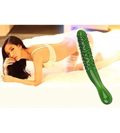 Dildos Crystal Penis Female Masturbation Devices- G Point Crystal Glass Dildos- Sex Products for Women - 195x25mmgreen - CV17...