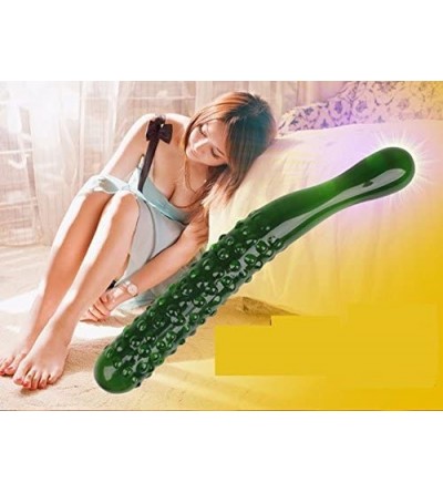 Dildos Crystal Penis Female Masturbation Devices- G Point Crystal Glass Dildos- Sex Products for Women - 195x25mmgreen - CV17...