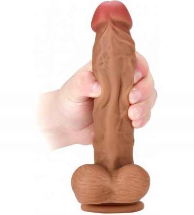 Anal Sex Toys 8 Inch Dildo Lifelike Silicone Realistic Dual Density Men's Penis Cock Dong Anal Sex Toys for Masturbation - 8 ...