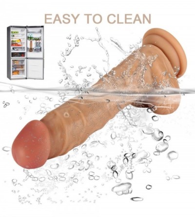 Anal Sex Toys 8 Inch Dildo Lifelike Silicone Realistic Dual Density Men's Penis Cock Dong Anal Sex Toys for Masturbation - 8 ...