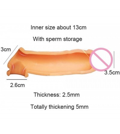 Pumps & Enlargers Silicone penile Condom Expander expands Male Chastity Toys Cock Sleeves-ZHIng77 - C6197HWSONT $10.00