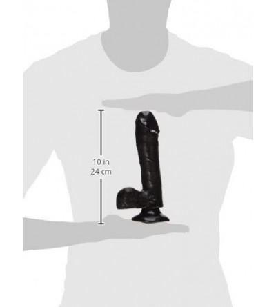Dildos Rubber Works 7.5" Dong With Suction Cup- Black - Black - C4114M92GCH $17.55