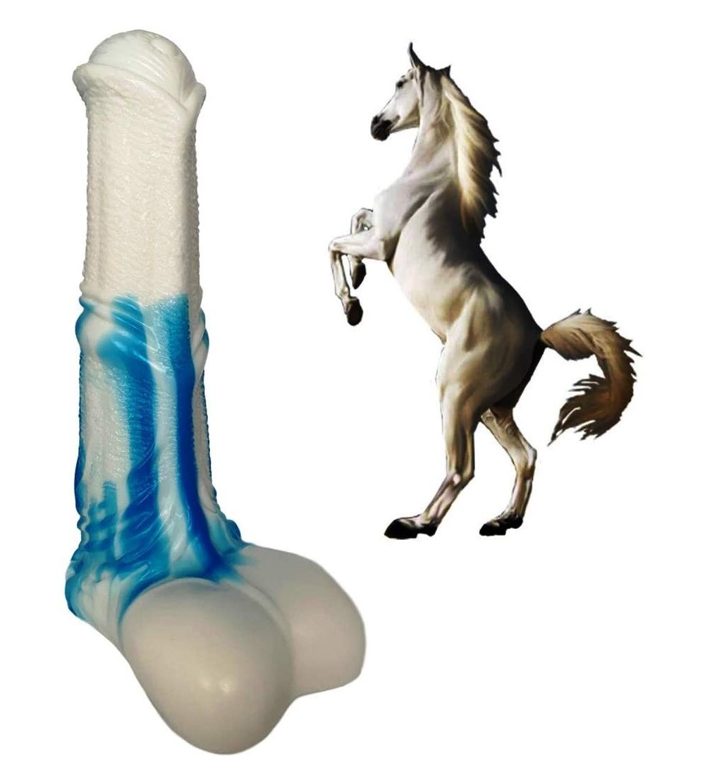 Dildos Silicone Big Horse Dildo Irregular Multi-Color Female Masturbation Adult Toys Game Tool - CF18ZYYWU4R $20.08