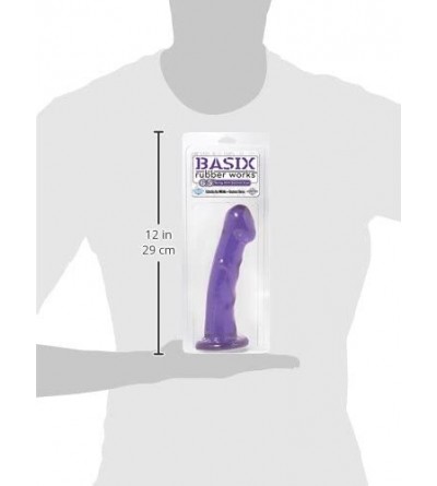 Dildos Rubber Works 6.5-Inch Suction Cup Dong- Purple - CT112Q5G7LZ $7.35