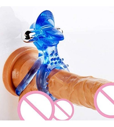 Penis Rings Ví-bratórs Adult Toys New Premium Reusable Vibrating Pê-NIS Ring Devil's Tongue C-litoris Ví-bratór C-ock Ring Du...
