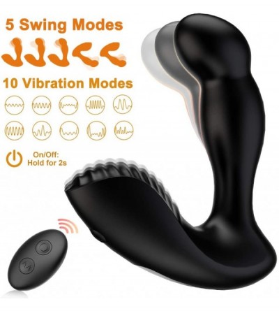 Anal Sex Toys Prostate Massager Anal Vibrator with 5 Swing Motion & 10 Vibration- Wireless Remote Control Waterproof Recharge...