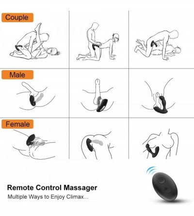 Anal Sex Toys Prostate Massager Anal Vibrator with 5 Swing Motion & 10 Vibration- Wireless Remote Control Waterproof Recharge...