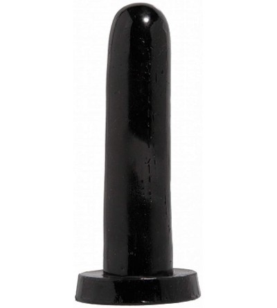 Vibrators Rubber Works 5" Smoothy Dong- Black - Black - CF112Q5ICM7 $21.28