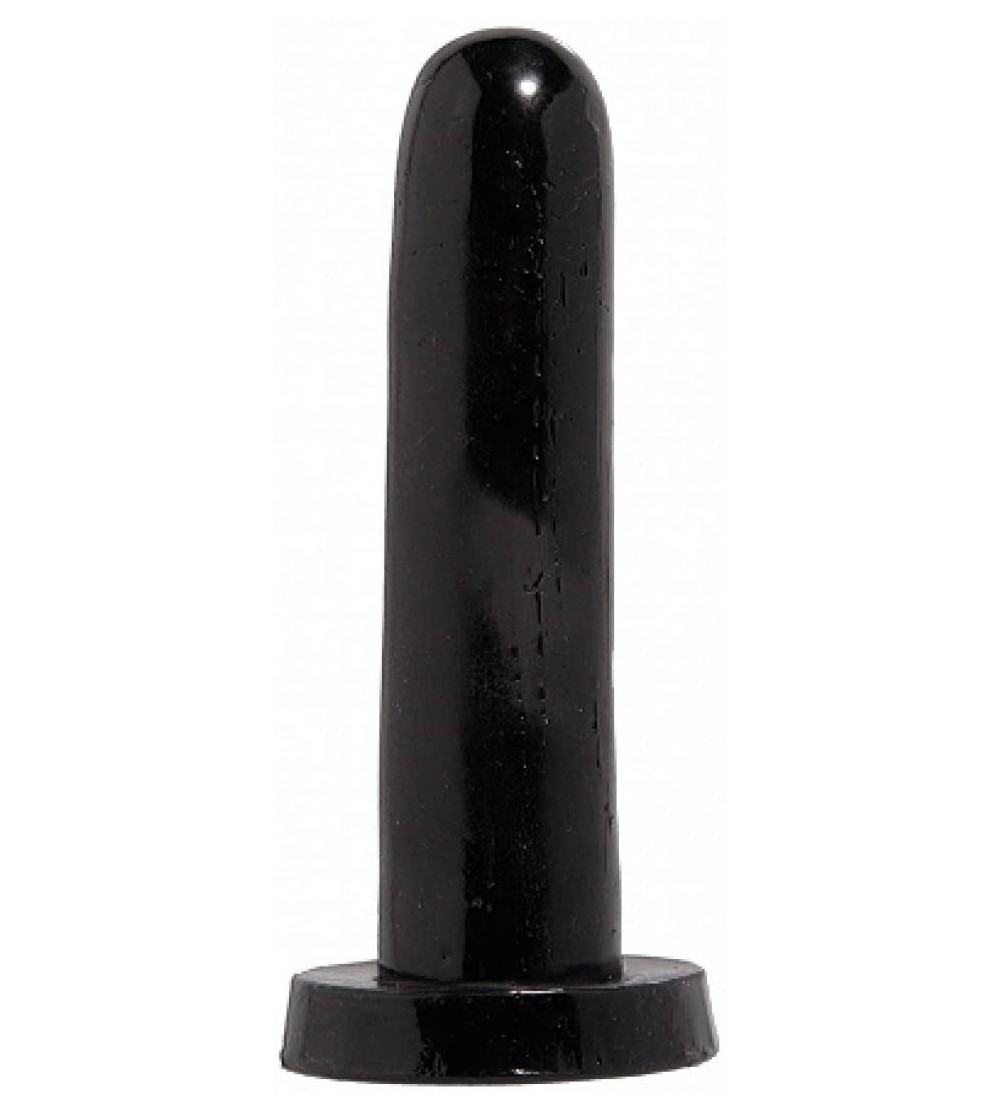 Vibrators Rubber Works 5" Smoothy Dong- Black - Black - CF112Q5ICM7 $9.65