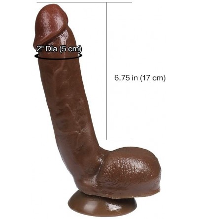Dildos TLC Realistic Lifelike Cock for Vaginal G-spot and Anal Play PleasureSkin Flexible Dildo with Curved Shaft and Balls F...
