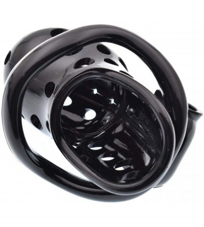 Chastity Devices Male Chastity Device 4 Rings Comfortable Cock Cage Penis Ring for Men - Black - CY18Y0MK0HE $13.61