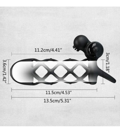 Pumps & Enlargers Soft Shaft Stretchy Sleeve Sheath Extension Girth Enhancer Toy for You 10 Modes - CE19HK7OOW0 $21.23