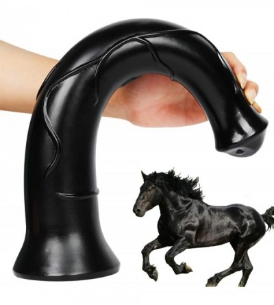 Dildos Super Big Size Horse Dildo (Black) - Black - CL17YL0SLOC $31.38