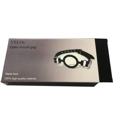 Gags & Muzzles Open Mouth Gag O-ring Gag Restraints- Head Harness Restraint Mouth O-ring Gag Oral Fixation- Adjustable Strap ...