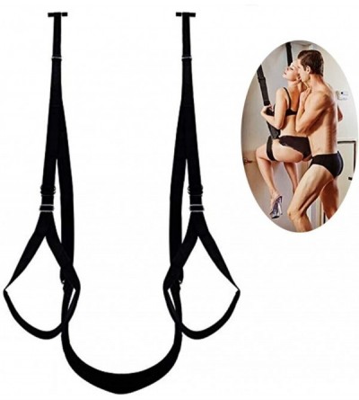 Sex Furniture Indoor Hanging Ceiling Swing Set with Steel Triangle Frame and Spring Support 360 Degree Spinning with Adjustab...