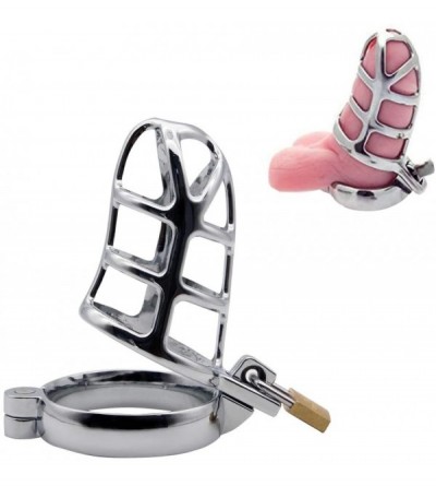 Chastity Devices FST Metal Chastity Cockcage Device Male Penis Cage BDSM Bondage Sex Toy - C1193GYDNO6 $27.00