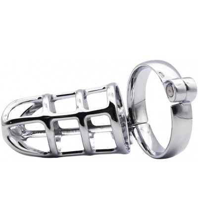 Chastity Devices FST Metal Chastity Cockcage Device Male Penis Cage BDSM Bondage Sex Toy - C1193GYDNO6 $12.41