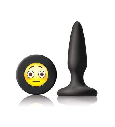 Anal Sex Toys Mojis Mini Butt Plug with Emoji Face (Black OMG) - Black Omg - CJ18D2W8CGE $21.99