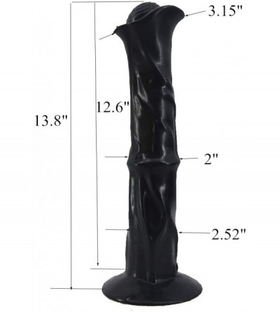 Dildos Big Horse Dildo Animal Style Large Head Adult Sex Toy (Black) - Black - C018UER5025 $30.36