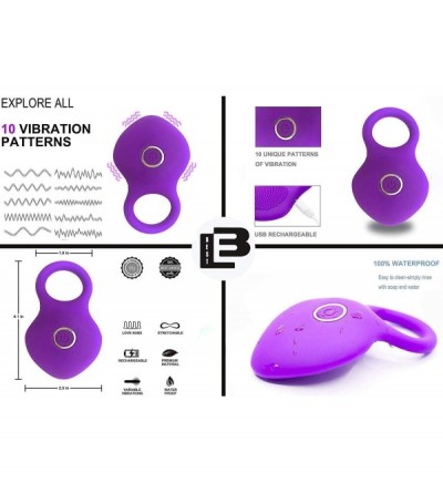 Penis Rings Wireless Remote Control Vaginal Clitoral Stimulator-Penis Vibrating Ring-G Point Stimulation Vibrator Cock Ring S...