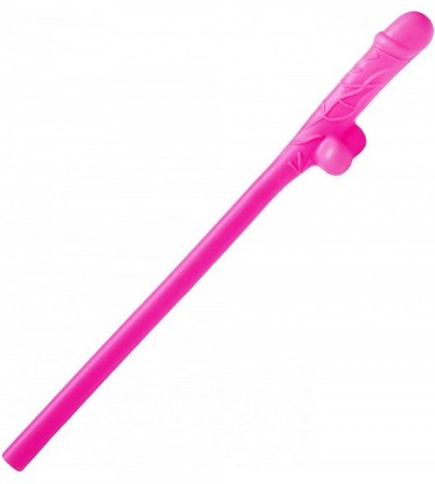 Novelties 10 Pack Penis Sipping Straws - Pink - CL11IND8UDR $7.82