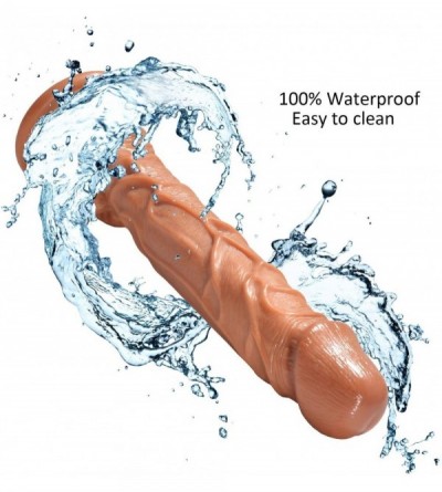 Dildos 10.2 Inch Realistic Dildo with Suction Cup for Hands-Free Play G Spot Adult Sex Toys for Women (Brown) - Brown - CS199...