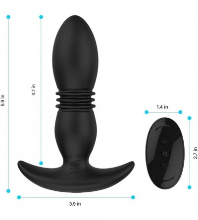Vibrators Thrusting Anal Vibrator Sex Toy Prostate Massager for Men 7 Thrusting Actions Vibration Modes- Wearable Anal Thrust...