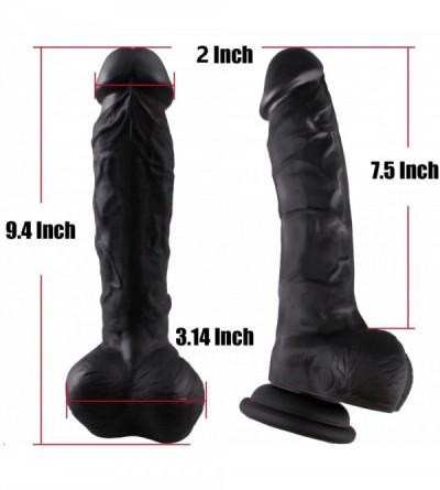 Dildos 9.4 Inch Liquid Silicone Realistic Dildo- Classical Realistic Penis Suction Cup Dildo-100% Body Safe Sex Toys for Woma...