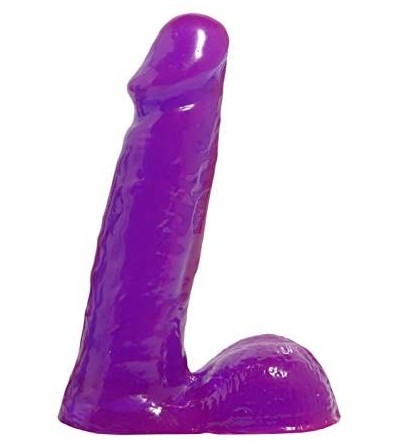 Dildos 6-Inch Dong- Purple - Purple - CA112P6YJA5 $28.07