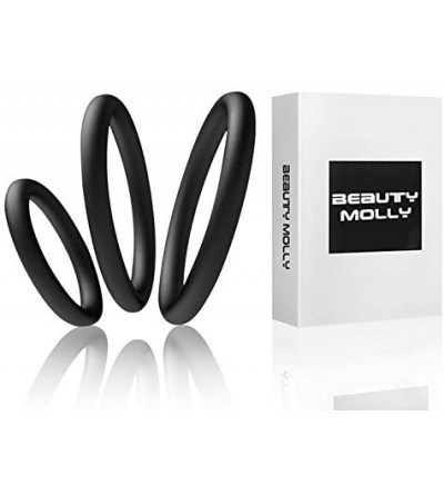 Penis Rings Superior Silicon Penis Cock Ring Set Crings Erection Enhancing c-Ring for Men Adult Sex Toys- 3 Rings - 1 Pack - ...