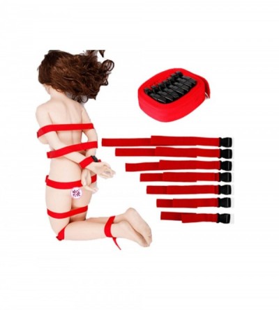 Restraints 7 Nylon Knitted Straps (Red) - C31939L9NWN $27.72