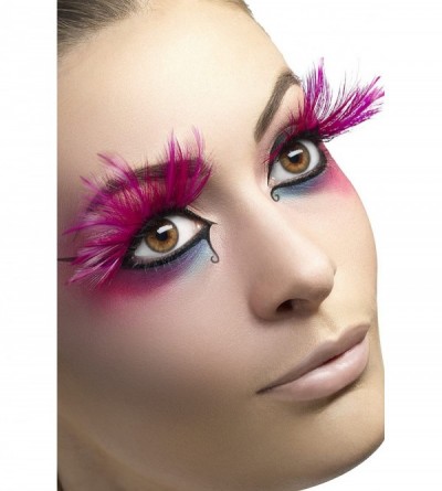 Novelties Women's Eyelashes With Glue - Pink - CP11BAHI8RP $7.17