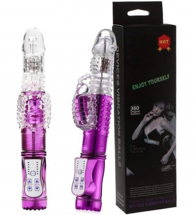 Vibrators Rotary Multi Speed Thrusting Monster Fluttering Rabbit Body Msaager - Waterproof - USB Charging - Wireless - Silico...