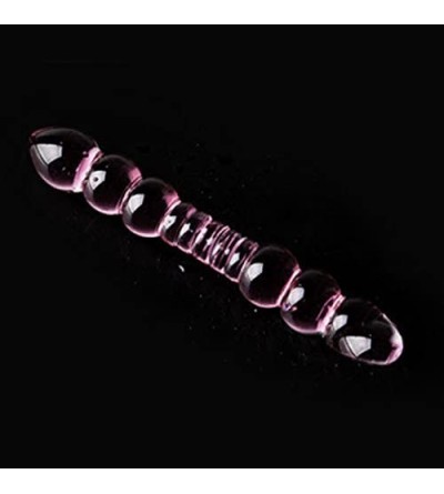 Dildos Pink Glass Dildo Women Massager Wand Vibrator Pyrex Crystal Glass Dildo Crystal Penis Anal Plug Toys - 200x33mmpink - ...