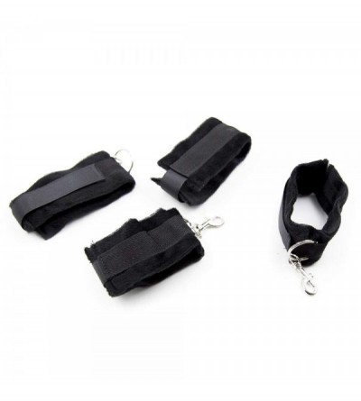 Restraints Black plush gloves foot cover adjustment strap - CE18OZDKLI2 $10.72