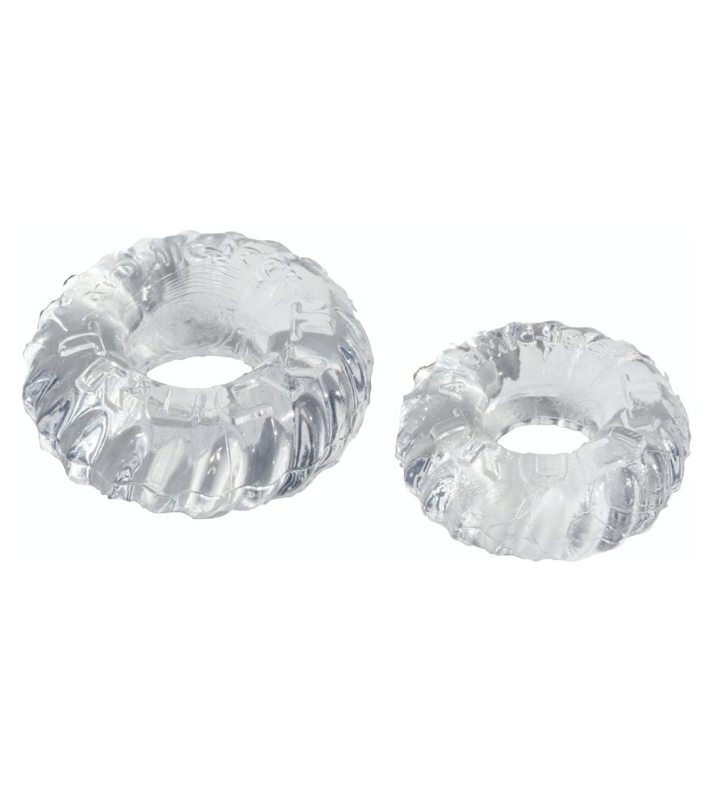 Penis Rings TruckT 2 Piece Cock Ring - Cockring / Ball Stretcher Set (Clear) - Clear - CP11L1P9GJV $8.95