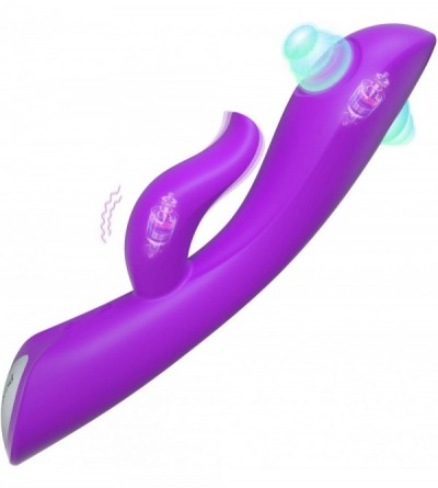 Vibrators Dual-Hitting Rabbit Vibrator Clit Vibrator 2 in 1- G Spot Dildo Vibrator Clitoral Stimulator Adult Sex Toys for Wom...