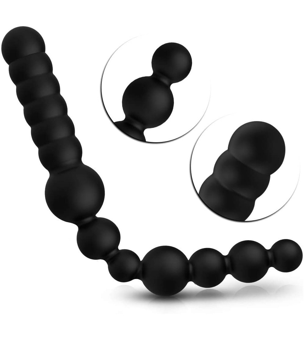 Anal Sex Toys Anal Plug Double Sided Anal Beads Anal Prober for Men- Women- Couple - CV19D7YLND2 $15.68