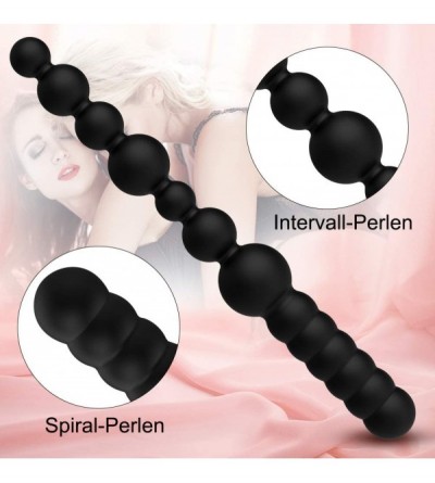 Anal Sex Toys Anal Plug Double Sided Anal Beads Anal Prober for Men- Women- Couple - CV19D7YLND2 $15.68