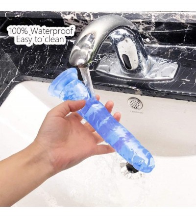 Dildos Realistic Dildo- [2020 New Style] Jelly G Spot Dildos with Strong Suction Cup Base for Hands-Free Play- Flexible Soft ...