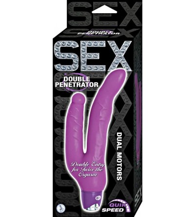 Dildos Sex Double Penetrator- Purple - Purple - CM182ARMT3G $29.10
