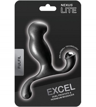 Anal Sex Toys Nexus Excel Large Prostate & Perineum Massager Black - C4115LDROX9 $21.84