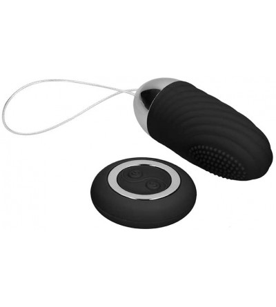 Vibrators Ethan - Rechargeable Remote Control Vibrating Egg - Black - C018LWYRAL6 $23.14