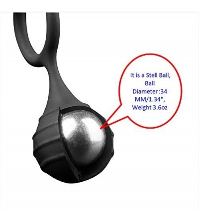 Penis Rings Silicone Penis Dual Ring Enhanced Trainer Power Ball Weight Ring Hanger Device 2 Usage Method - C718G45Z5U2 $10.02