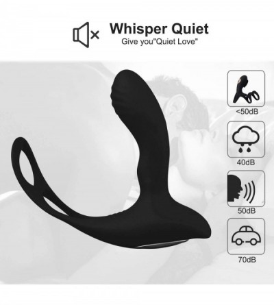 Vibrators Anal Plug Silicone Vibrator with 10 Vibration Modes- Men's Penis Wearable Prostate Massager- Couple Sex Interactive...