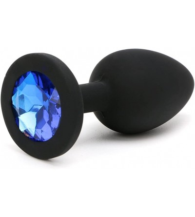 Anal Sex Toys New 7 * 2.8cm Black Small Silicone Plug Both Man and Woman Amal - CR18WWC2KW7 $6.92